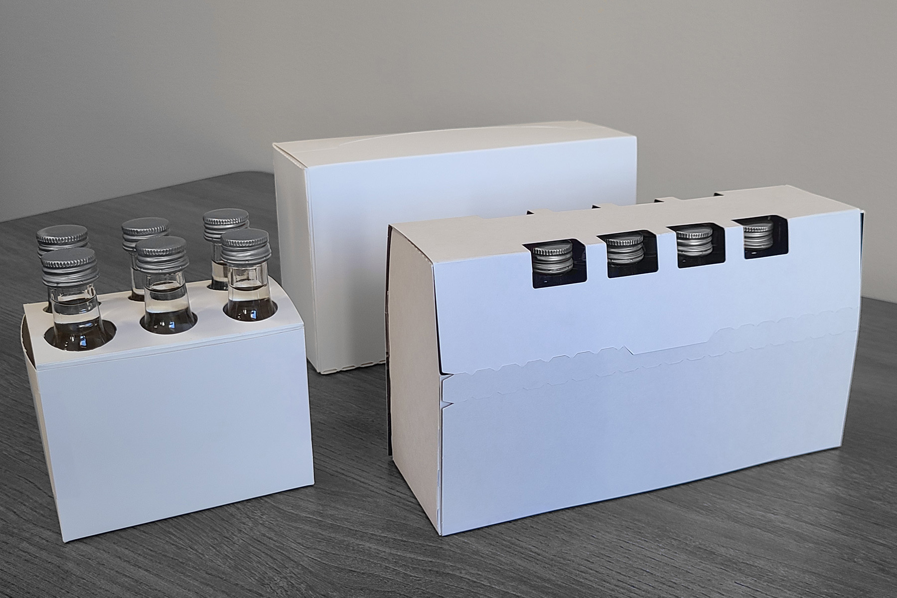 multiple packages of bottles