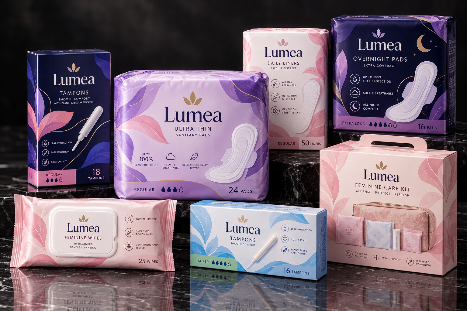 Lumea Feminine Care Collection Display