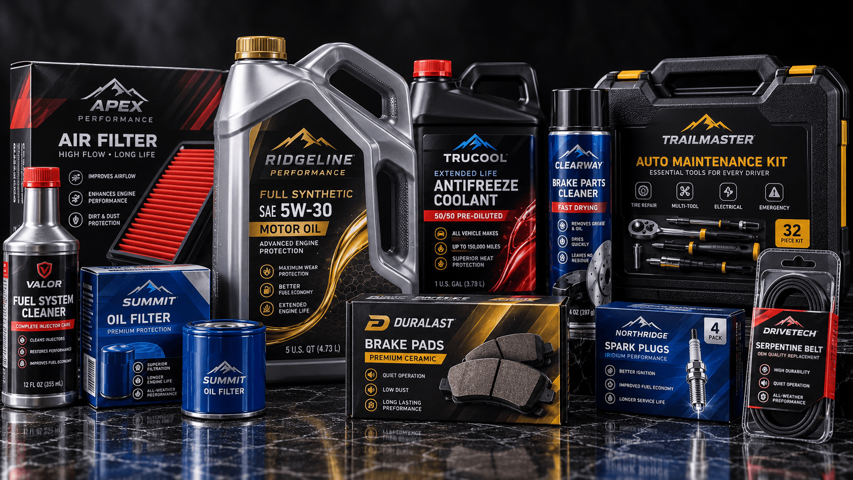 Premium Automotive Care Product Display