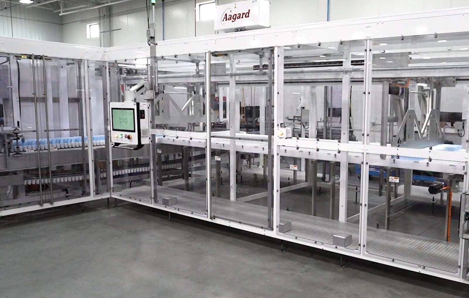 Aagard packaging automation line running medical and pharmaceutical products