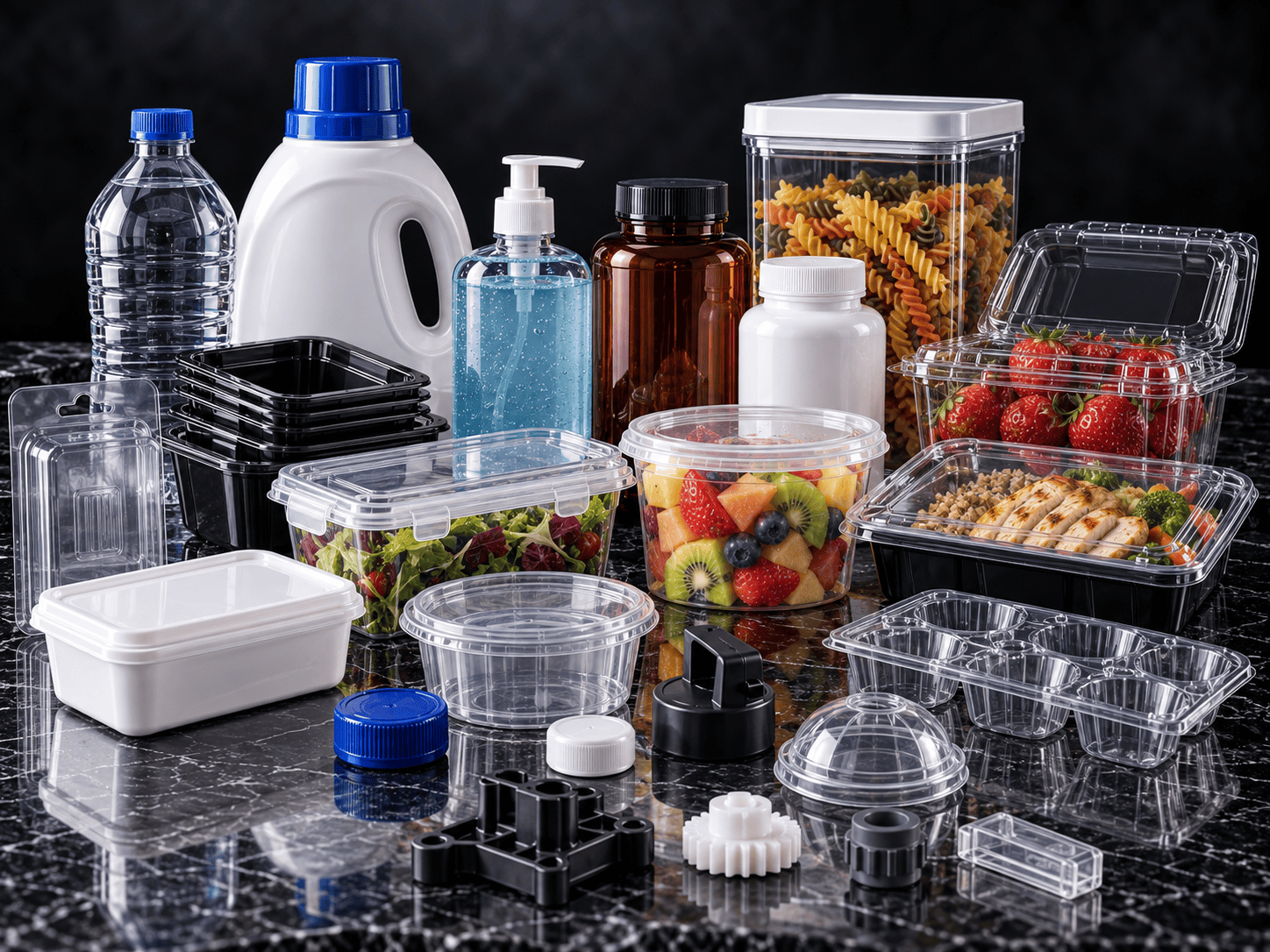 rigid plastic containers